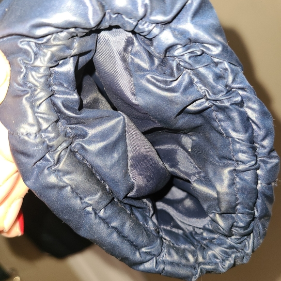 GUESS LOS ANGELES DOWN PUFFER JACKET NAVY BLUE - Picture 7 of 11